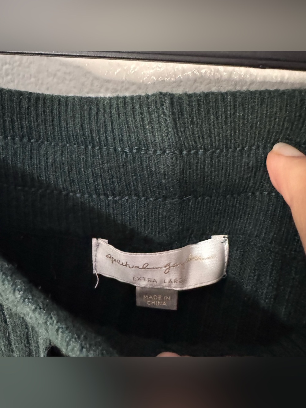 Spiritual Gangster Luxe Essential Rib Joggers Dark Green - Picture 5 of 7